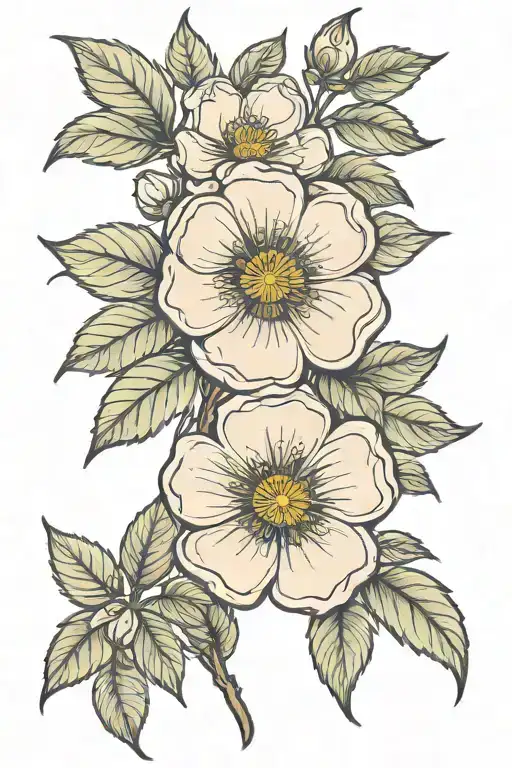 Cherokee Rose Over Growing