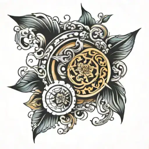 Circle Tattoo On Chest Tattoo Design