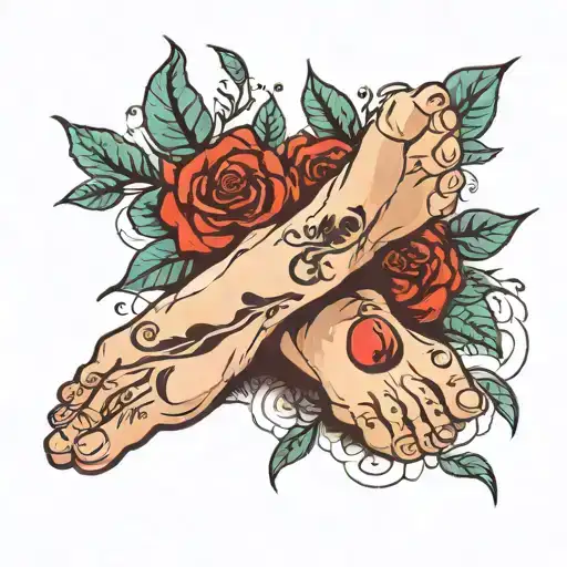 Baby Foot Print And My Wife