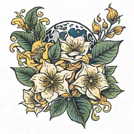 Moon Flowers Growing