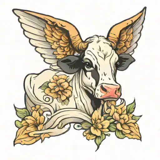 Holstein Cow As An Angel