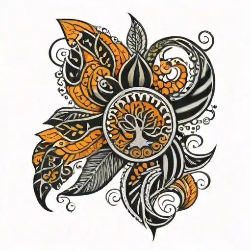 African Ornament Tatoo