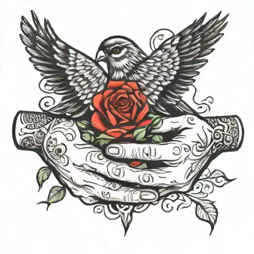 Hands Held Together Like A Bird