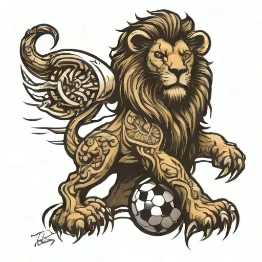 Lion Football Clock Tottenham 1882