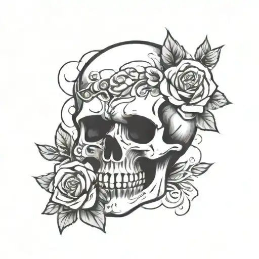 Skull And Roses