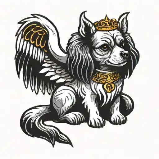 Dog With Angel Wings