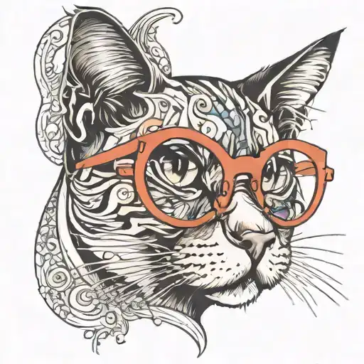 Cat With Specs