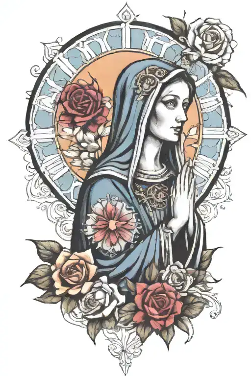 Mother Mary And Jesus Christ