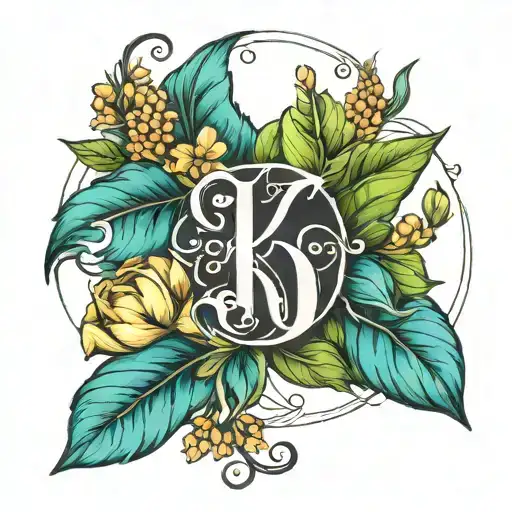 Birth Flower Of July And December With The Letter K In Middle