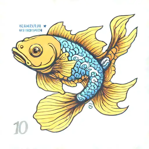 New Zealand Stamp Featuring Goldfish