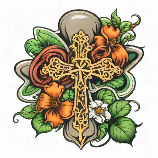 Shamrock With A Cross