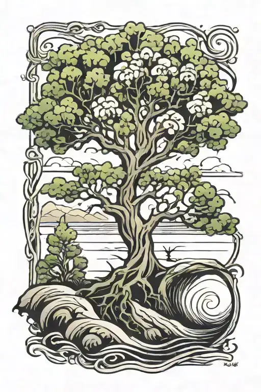 Tree Planted By The Water