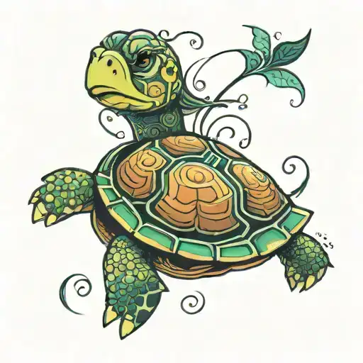 Turtle Swimming Gracefully