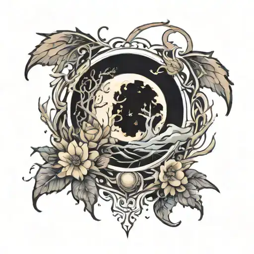 Dark Moon Merging Together