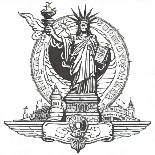 Statue Of Liberty And I Want The Polish Eagle Sitting On The Tip Somehwere