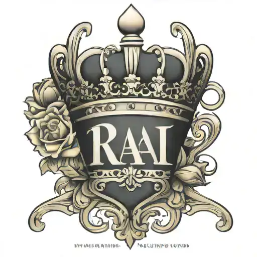 Rai Last Name With Only R Letter Having A Crown