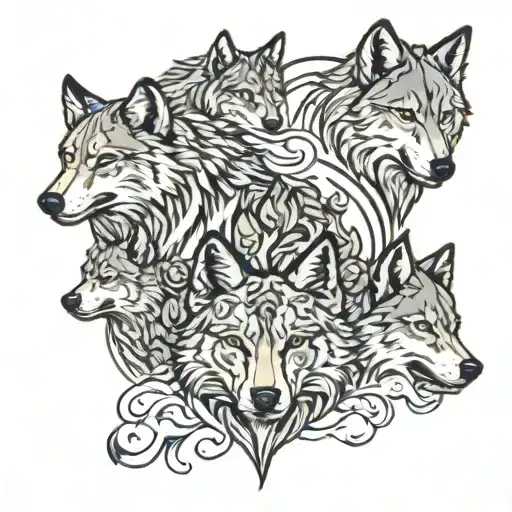 Wolf Pack Symbolizing Your 5