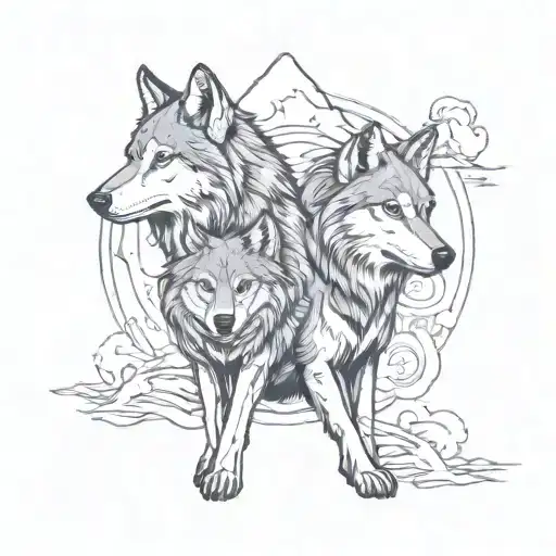 Wolf Pack Symbolizing Your 5