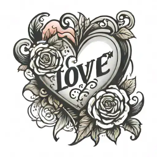 Love With Heart And Date