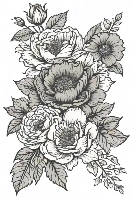 Peony Hibiscus Anemone Rose Gerbera