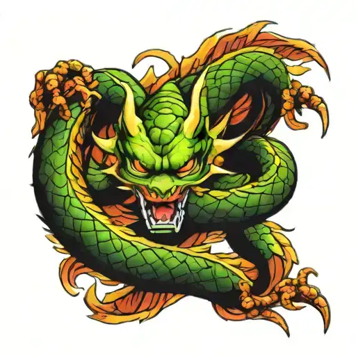 Dragon Ball Shenron Wrapped Around Arm Sleeve