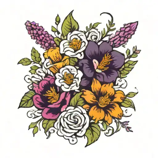 Birth Flower Bouquet