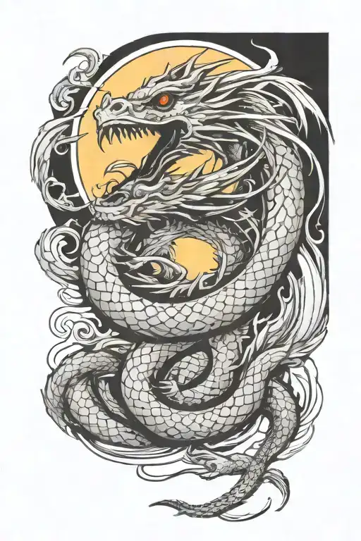 Haku Spirited Away Dragon With Sun Shining Shorter Dragon
