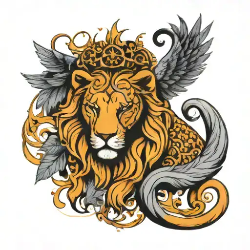 Leo Zodiac Symbol Surrounded My Angel Number 8