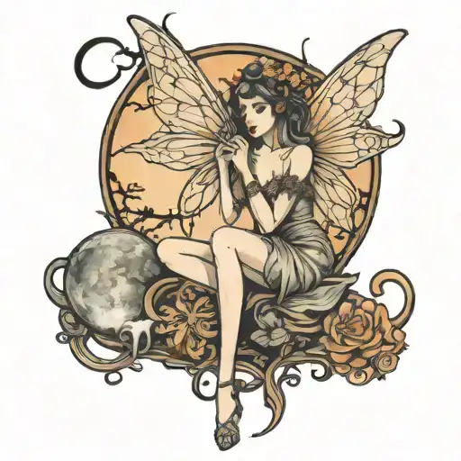 Fairy Talking To Moon