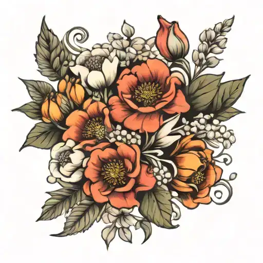 Birth Flower Bouquet