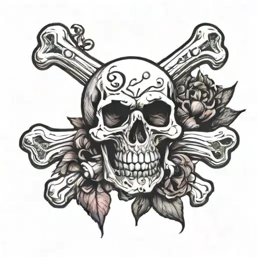 Skull And Crossbones On Hand