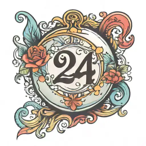 Crystal Ball With The Number 24