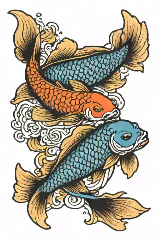 Koi Fish Pisces Fish Swimming