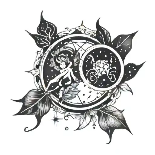 Virgo And Cancer Constellation