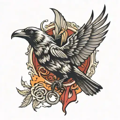 Sinister Flying Crow