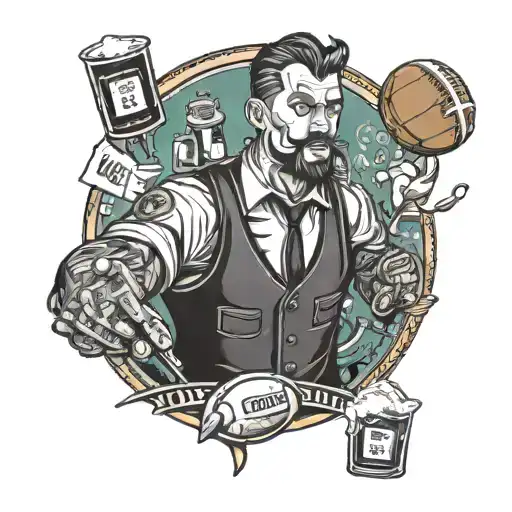 Bartender And Football
