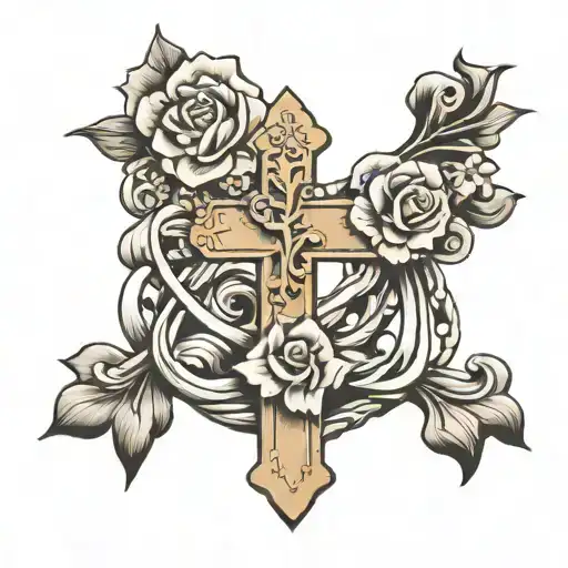 Cross With Mom And Dad Walking