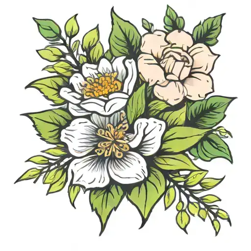 August Birth Flower Bouquet