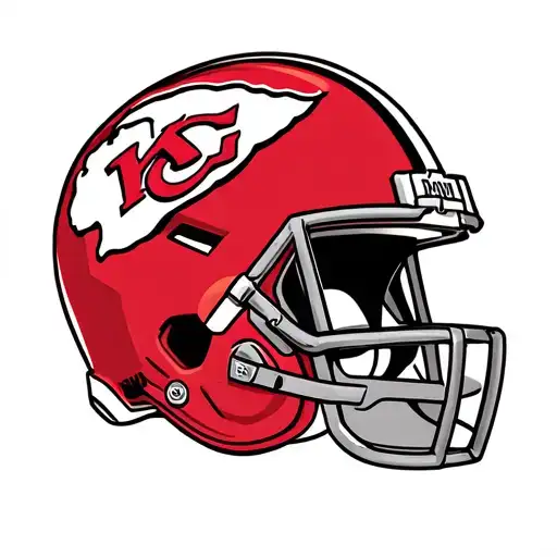 Chiefs Helment And Football