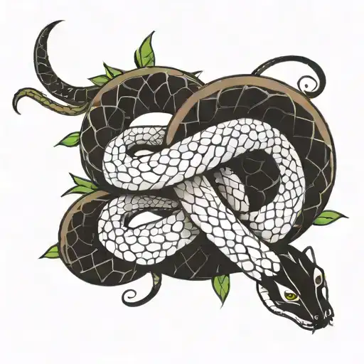 Cross Snake Intertwined