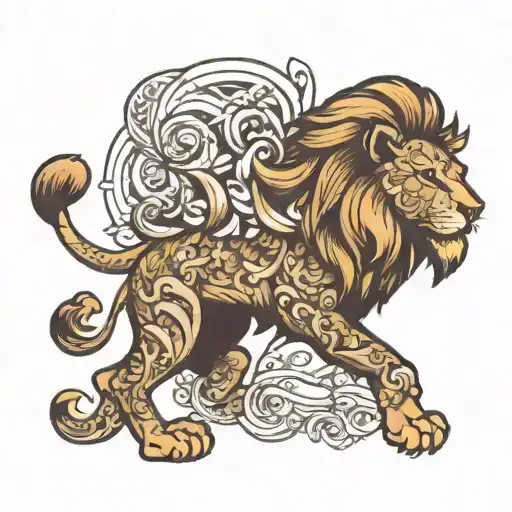 Lion Wearing