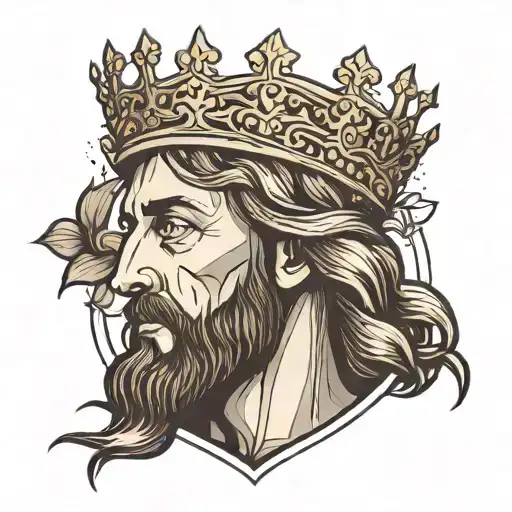 Jesus And Crown