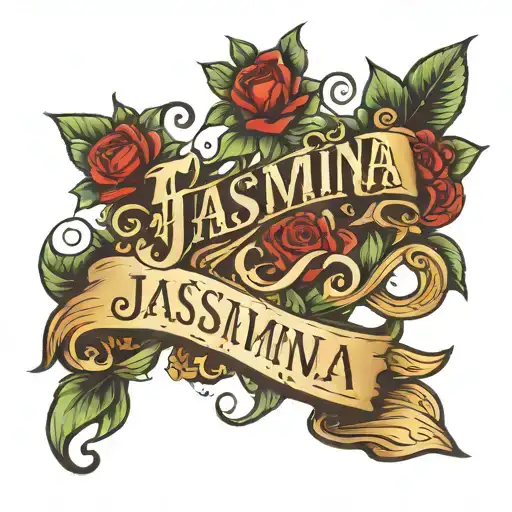 Name I Love You Jasmina With A Script Font Tattoo Design For The Forearm