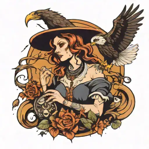 Witch With An Eagle