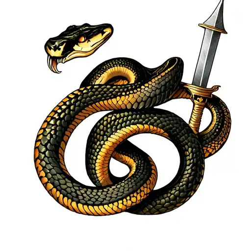 Snake Dagger Wrapped