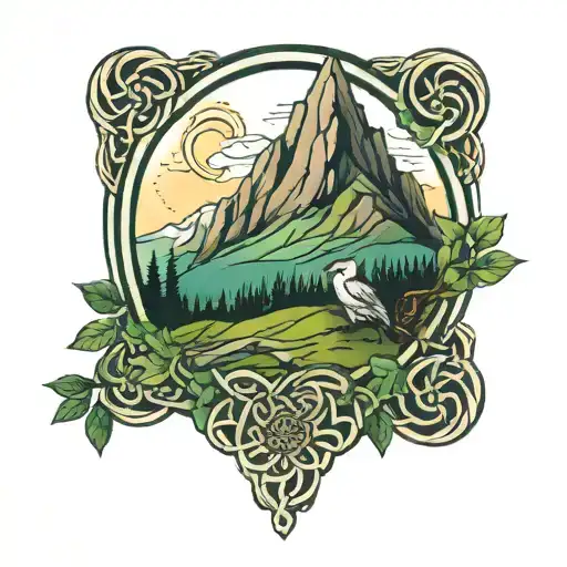 Mountain Nature Celtic Love Wife