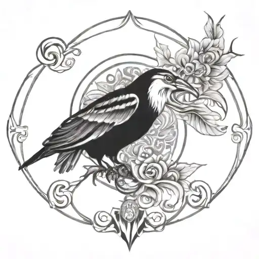 Black And White Drawing Full Chest Tattoo Esoteric Buos