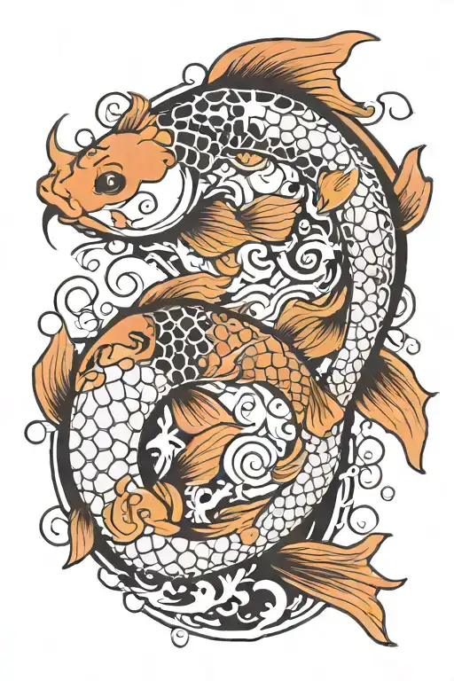 Koi Fish Yin Yang
