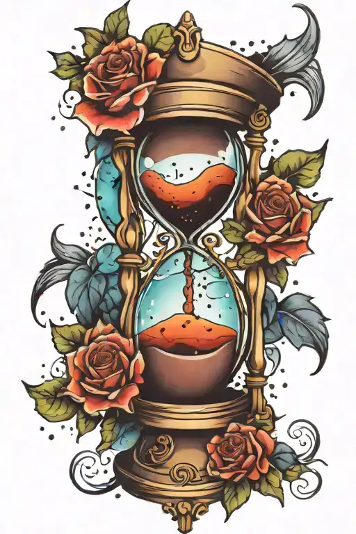 Hourglass Tattoo Galaxy