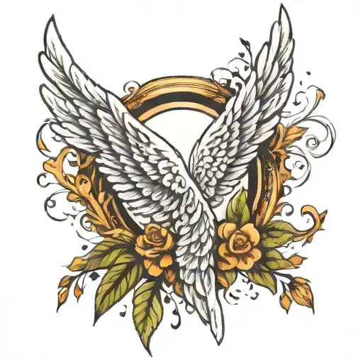 Angel Wing And Laurel